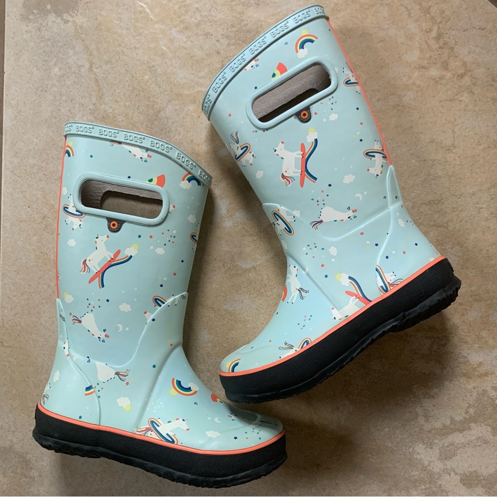 Bogs Unicorn Rainbow Rain Boots